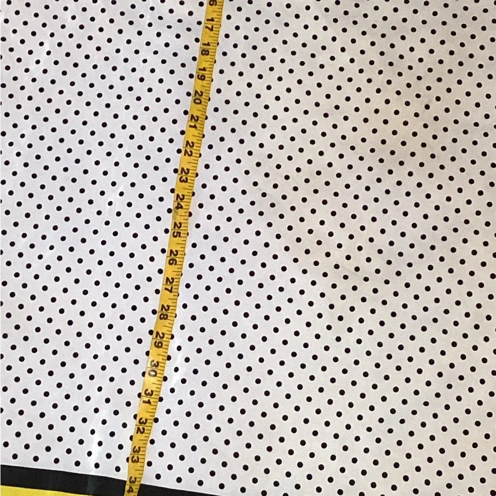 Carolina Herrera yellow polka dots scarf